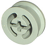 Wheel with Split Axle hole in Light Gray