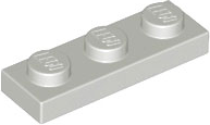 Plate 1 x 3 in Light Gray