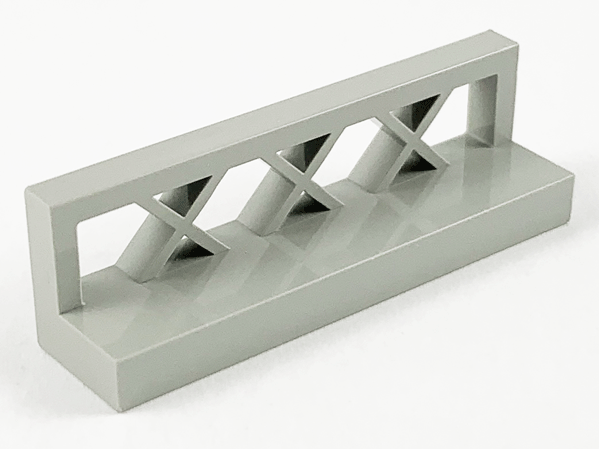 Fence Lattice 1 x 4 x 1 in Light Gray