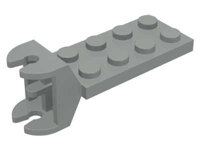 Hinge Plate 2 x 4 with Articulated Joint - Female in Light Gray