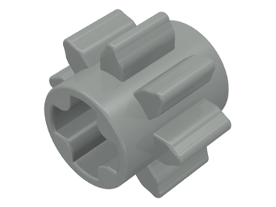 Technic Gear 8 Tooth in Light Gray