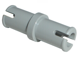 Technic Pin without Friction Ridges Lengthwise in Light Gray