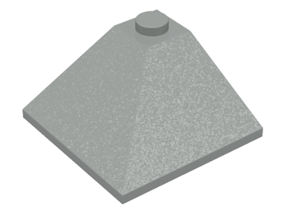 Brick Sloped 33° 3 x 3 Double Convex in Light Gray