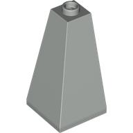 Brick Sloped 75° 2 x 2 x 3 Double Convex in Light Gray