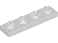 Plate 1 x 4 in Light Gray