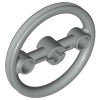 Technic Steering Pulley Large in Light Gray