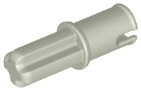 Technic Axle Pin without Friction Ridges Lengthwise in Light Gray