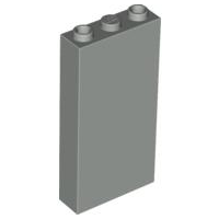 Brick 1 x 3 x 5 without Side Supports in Light Gray