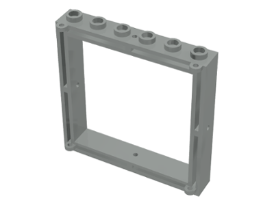 Window 1 x 6 x 5 in Light Gray