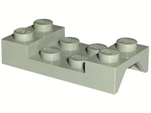 Wheel Arch, Mudguard 2 x 4 Studded in Light Gray