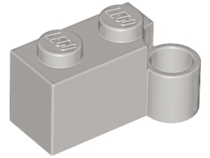 Hinge Brick 1 x 4 [Lower] in Light Gray