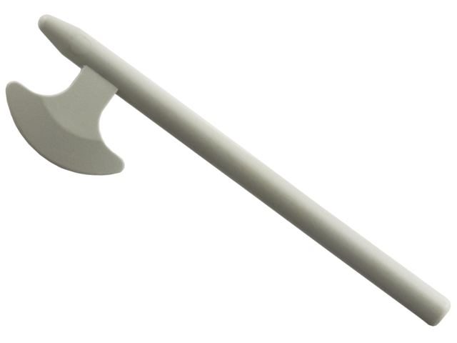 Weapon Halberd / Axe in Light Gray