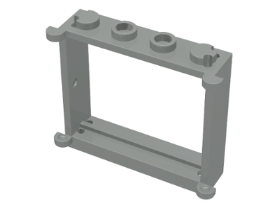 Window 1 x 4 x 3 in Light Gray