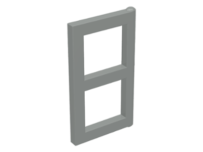 Window 1 x 2 x 3 Pane in Light Gray
