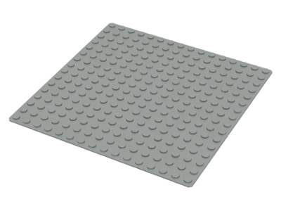 Baseplate 16 x 16 in Light Gray