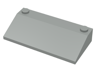 Brick Sloped 33° 3 x 6 in Light Gray