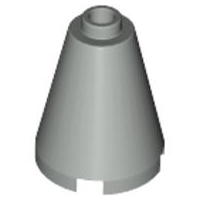 Cone 2 x 2 x 2, Open Stud in Light Gray