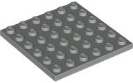 Plate 6 x 6 in Light Gray