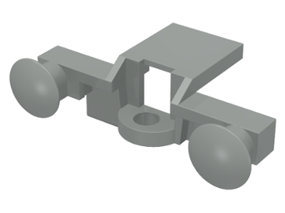 Train Buffer Beam in Light Gray