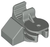 Duplo Digger Bucket Arm Holder, Pivot Joint in Light Gray