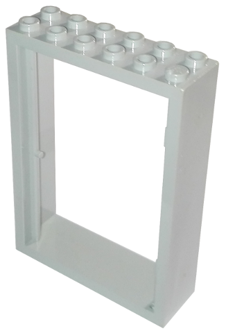 Door Frame 2 x 6 x 7 in Light Gray