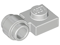 Plate Special 1 x 1 with Clip Light, Bar Hole [Thick Ring] in Light Gray