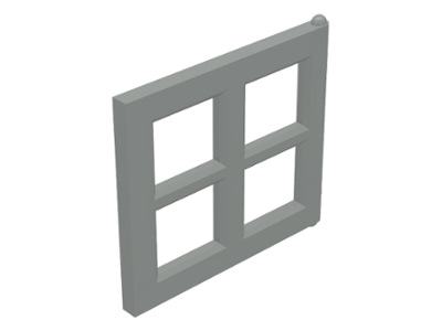 Window 2 x 4 x 3 Pane in Light Gray