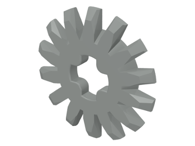 Technic Gear 14 Tooth Bevel in Light Gray