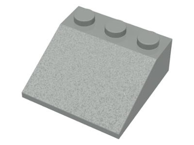 Brick Sloped 33° 3 x 3 in Light Gray