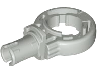 Technic Pin with Friction with Click Rotation Ring in Light Gray