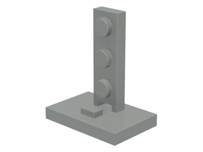Bracket 2 x 3 - 1 x 3 (Train Signal Stand) in Light Gray