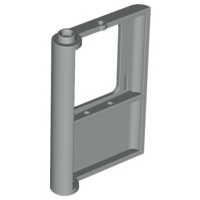 Door 1 x 4 x 5 Train Right in Light Gray