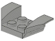 Mudguard 2 x 4 with 2 x 2 Studs and Flared Wings in Light Gray