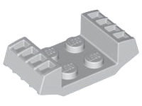 Plate Special 2 x 2 with Grills in Light Gray