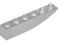 Brick Curved Inverted 6 x 1 in Light Gray