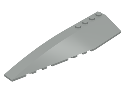 Brick Wedged, Curved 12 x 3 Left in Light Gray