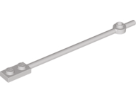 Bar 1 x 12 with 1 x 2 Plate End with Solid Studs and 1 x 1 Round Plate End in Light Gray