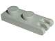 Hinge Plate 1 x 2 with 3 Fingers [Solid Studs] in Light Gray