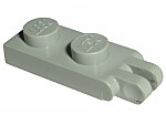 Hinge Plate 1 x 2 with 2 Fingers and Solid Studs in Light Gray