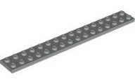 Plate 2 x 16 in Light Gray