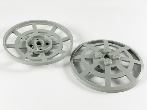 Dish 6 x 6 Inverted, Radar / Webbed [No Anti-studs] in Light Gray