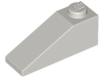 Brick Sloped 33° 3 x 1 in Light Gray