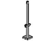 Boat, Mast 2 x 2 x 9 2/3 Bar with Slot on Top and 2 Finger Hinge on Two Sides in Light Gray