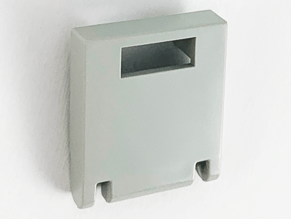Box 2 x 2 x 2 Door with Slot in Light Gray