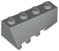 Brick Wedged, Sloped 45° 4 x 2 Right in Light Gray