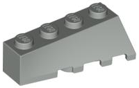 Brick Wedged, Sloped 45° 4 x 2 Left in Light Gray