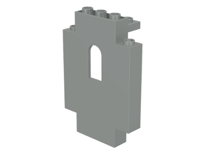 Panel 2 x 5 x 6 Wall with Arched Window in Light Gray