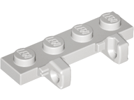 Hinge Plate 1 x 4 Locking Dual 1 Finger in Light Gray