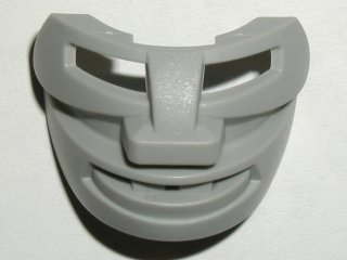 Large Figure Mask / Visor, Hockey Mask 2 with smile and 2 teeth in Light Gray