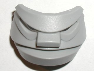 Large Figure Mask / Visor, Hockey Mask 3 with wraparound scowl in Light Gray